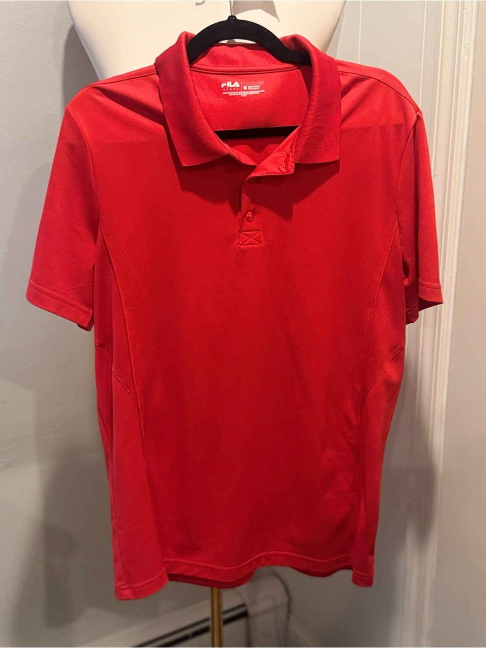 Fila Sport‎ Red Short Sleeve Polo | Men's Medium